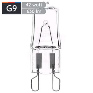 Avide G9 Halogeen 42W 220-240V Dimbaar - 3000K - 630lm - Halogeen Lampjes Insteek - Warm wit licht