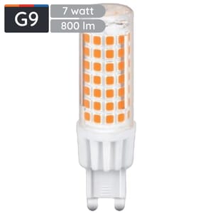 Avide G9 LED Insteeklamp 7W 220-240V - 4000K - 800lm - LED Lampjes Insteek - Wit licht - Vervangt 50W lamp