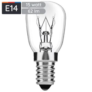 Avide E14 Koelkastlamp 15W 220-240V - 62lm - 3000K - Koelkastlampje - Warm wit licht