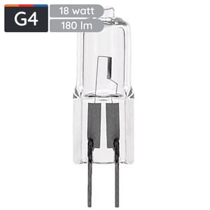 Avide G4 Halogeen 18W 12V Dimbaar - 3000K - 180lm - Halogeen Lampjes Insteek - Warm wit licht