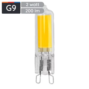 Avide G9 LED Insteeklamp 2W 220-240V - 3000K - 200lm - LED Lampjes Insteek - Warm wit licht - Vervangt 21W lamp